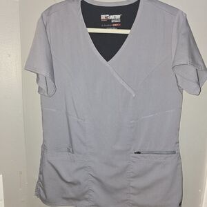 Grey's Anatomy Gray Scrub Top